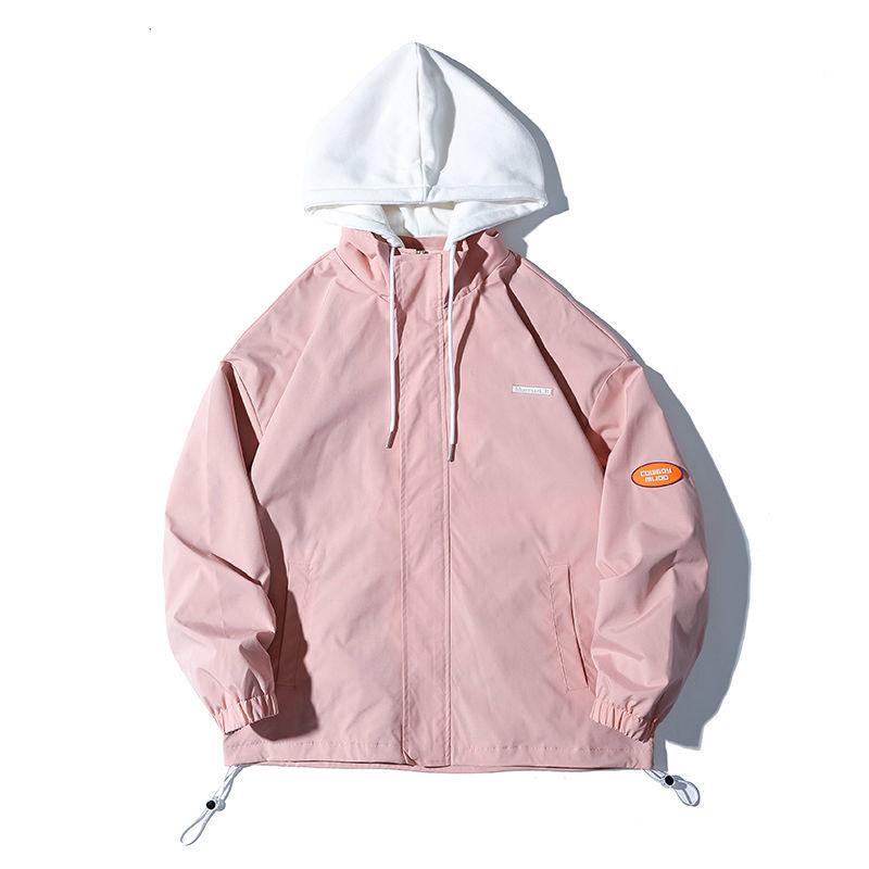 Spring and Autumn Jacket Men's Detachable Hooded Casual Baseball Uniform Youth Jacket Men's Jacket