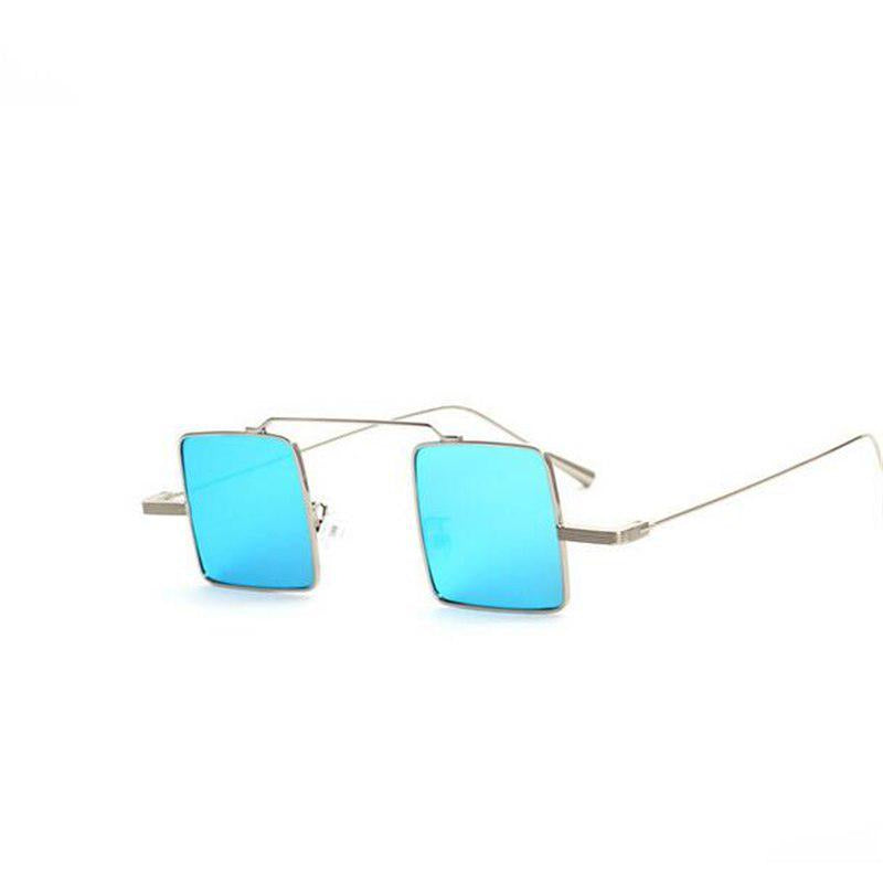 WTEMPO Fashion Prince Mirror Sunglass Women Personality Reflective Small Square Sunglasses Women Bra
