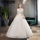 Vintage Vestido De Noiva Lace Wedding Dresses V-Neck tutu Wedding Gowns