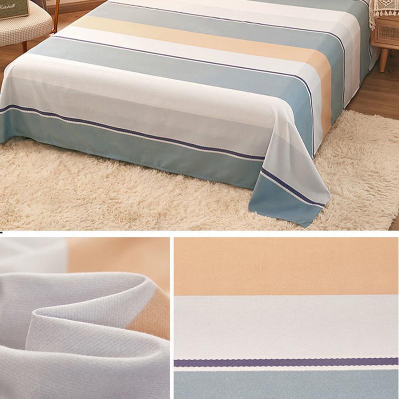 100% Skin-friendly One-piece Bed Sheet Thicken-brushed Student Dormitory Single Double Bed Single