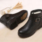Winter Snow Cotton Shoes Women Plus Velvet Padded Short Boots Non-slip Soft-soled Cotton Boots