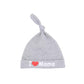 Cute Knot Cotton Hats for Babys I Love Mama Papa Beanie Hat Newborn Baby Spring Hat Soft Skin-friendly Sleep Cap 0-6M