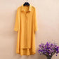 Women's Large Size Mid-length Chiffon Shirt 3/4 Sleeve Cardigan Shirt Spring Summer Loose Casual Sun Protection Coats