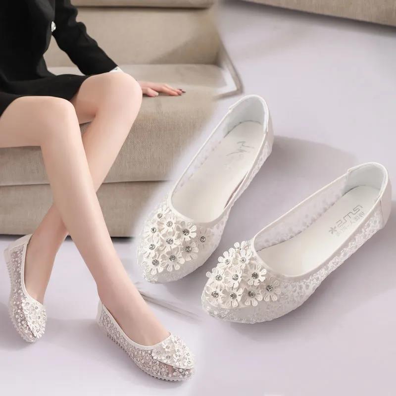 Women's Shoes Summer Sandals Breathable Mesh Single Shoes Shoes Flat Shoes Pedal Peas Shoes Tide