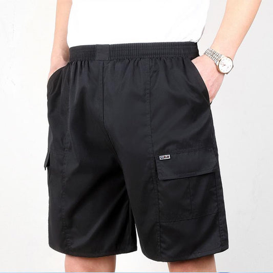 Young and Middle-aged Summer Men's Shorts Five-point Pants Loose Casual Sports Men's Beach Pants Mid-waist Pants