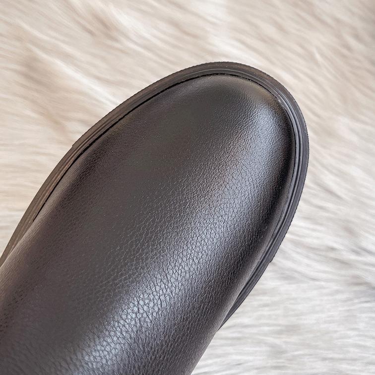 Fur Boots Women Winter Shoes Genuine Leather Ankle Booties Black Fashion Plush Warm Platform Shoes Snow Boots