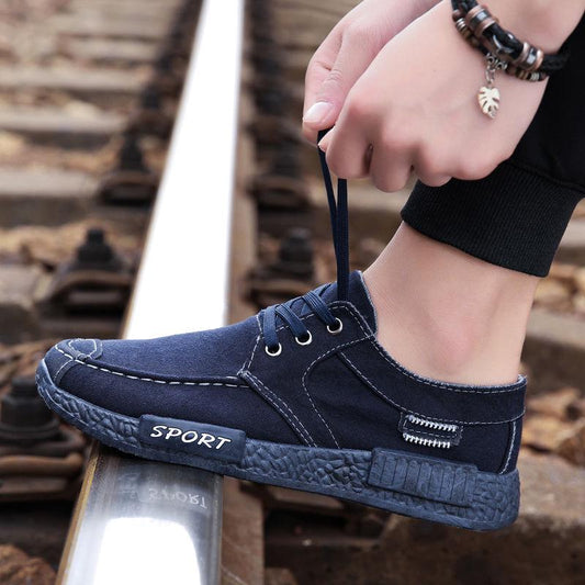 Spring Men's Clearance Canvas Shoes Korean Fashion Old Beijing Clearing Cloth Shoes Casual Clearance Shoes