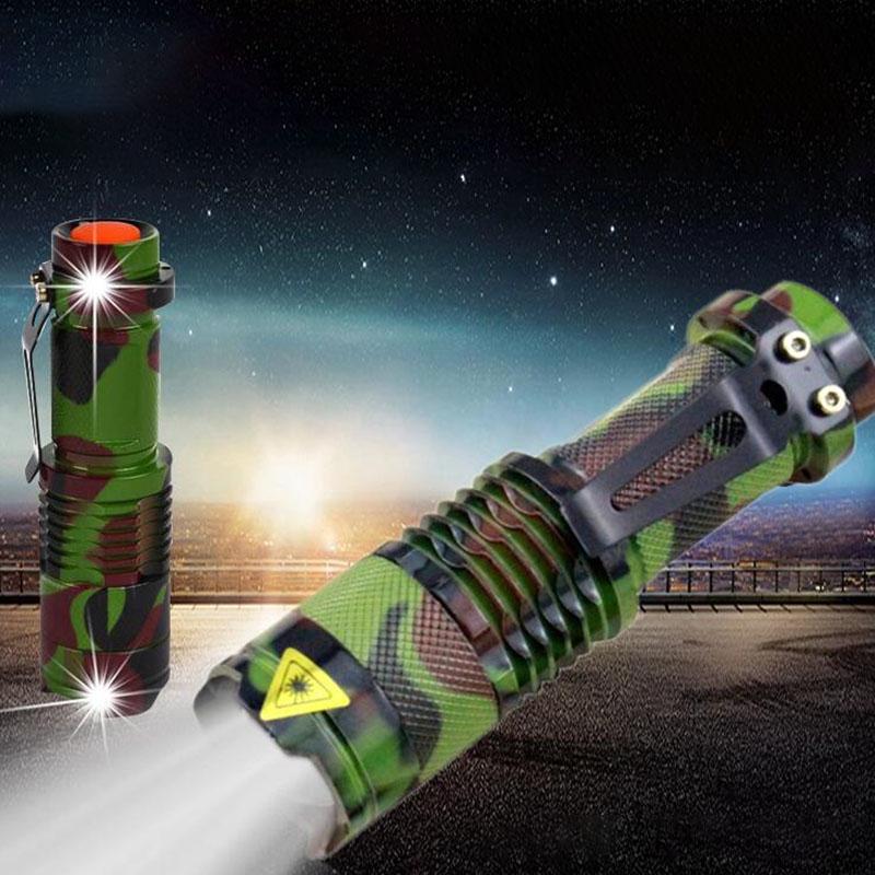 Led Zoom Flashlight Strong Light Rechargeable Super Bright Special Forces Long-range Waterproof Self-defense Household Outdoor Electric Light Small
