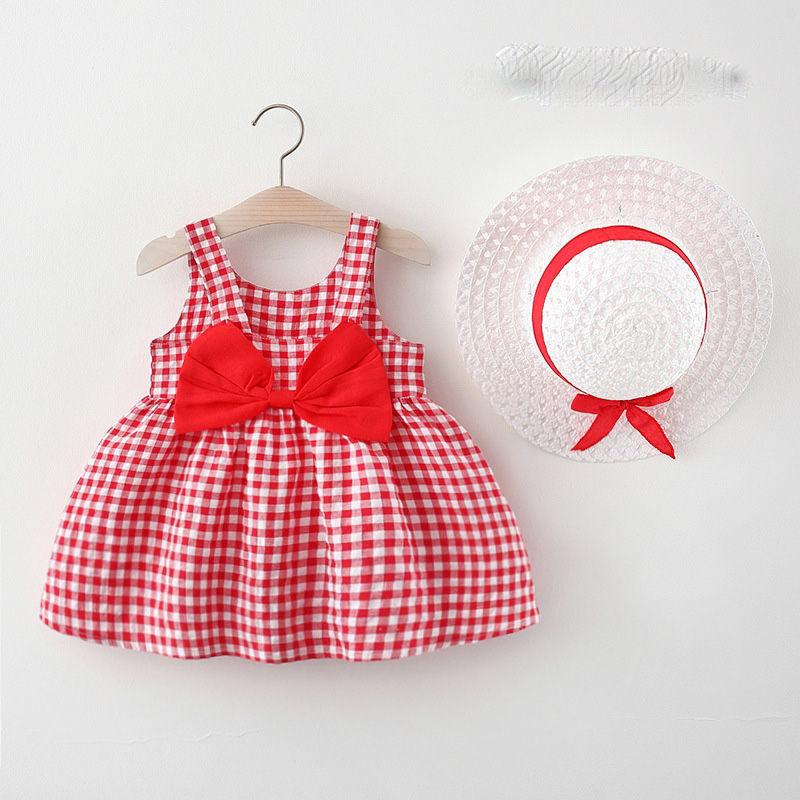 Children Dress Spring Summer Sling Kids Clothing Baby Girls Clothing Printing Sleeveless A-line Pleated Floral Dress Girl