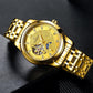 Men Wrist Watches Luxury Skeleton Mechanical Male Clock Automatic Wristwatch Strap Horloges