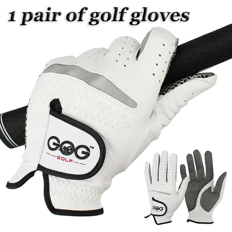 Men's Golf Gloves Sheepskin Non-slip Wear-resistant Left and Right Hand Breathable Sports Gloves Training Golf Gloves