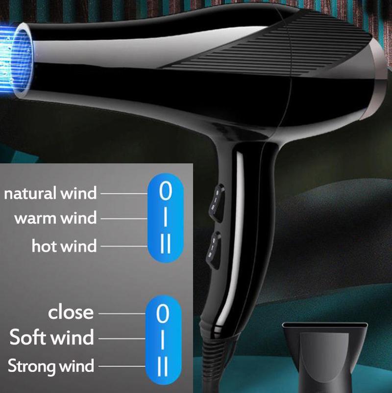 1200W High Power Hair Dryer Blue Light Protection Hot/cold Hair Dryer Barber Equipment for Home Hair Salon