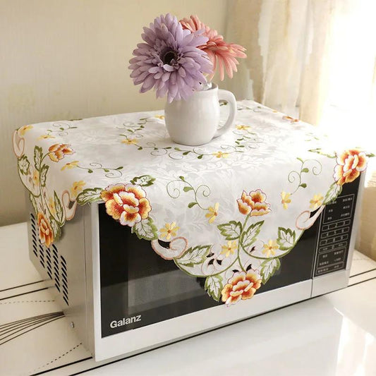 European Microwave Oven Cover Fashion Cover Towel Oven Cover Dust Cover Cover Cloth Cover Towel Curtain