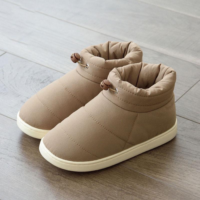Couple's Cotton Shoes Down Shoes for Outside Home In Winter Lightweight Large Size Unisex Casual Shoes Plush Warm Ladies Boots Mother Shoes Snow Shoes