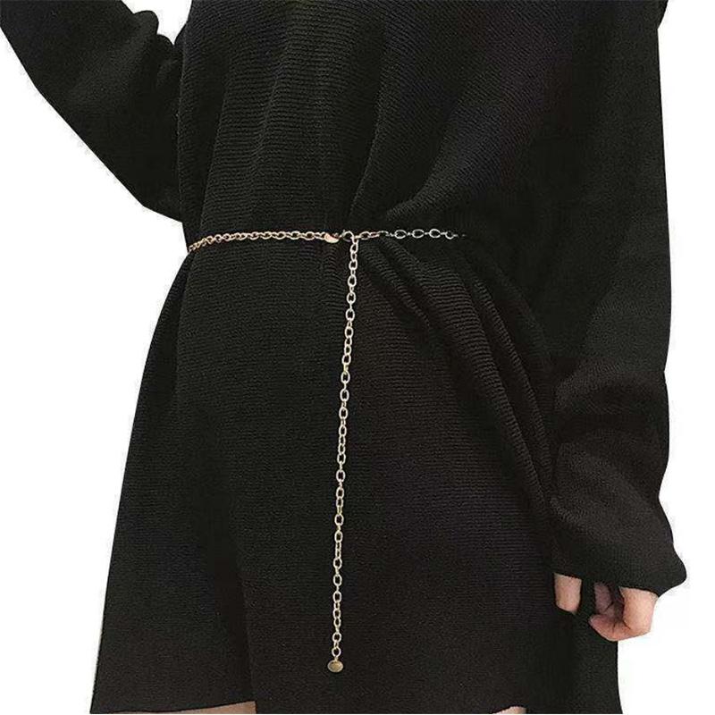 Pearl Thin Waist Chain Simple Versatile Decorative Dress with Skirt Slim Waist Thin Belt Women