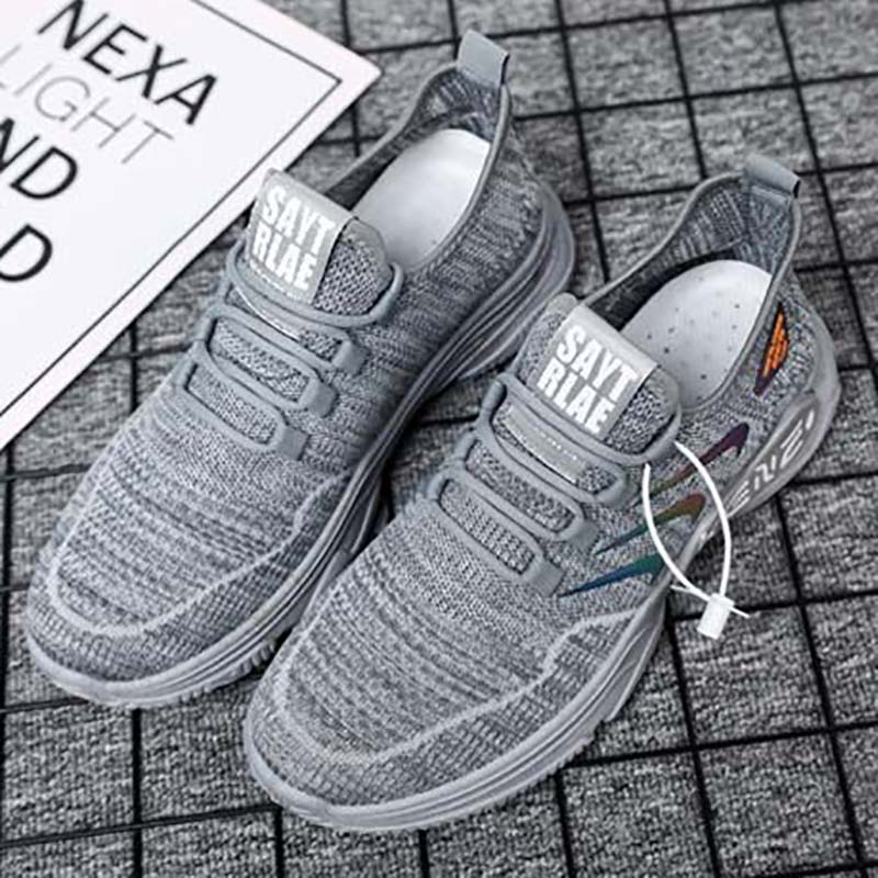Men's Spring Breathable Flying Woven Men's Sports Shoes Men's Shoes Sports Casual Running Shoes Breathable Men's Shoes