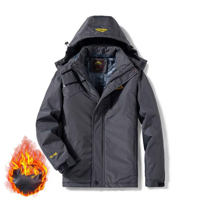 Couple Style Outdoor Jacket Windproof and Waterproof Winter Mountaineering Outdoor Clothing Plus Velvet Thickening Couple Style Jacket