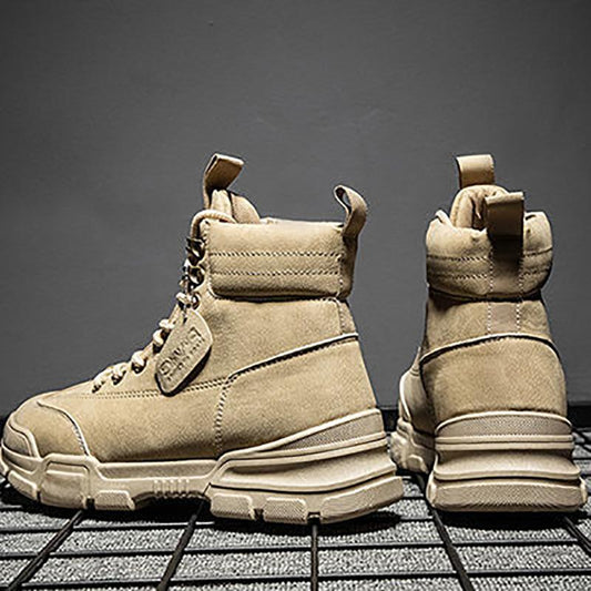 Men's British Casual Martin Boots Outdoor All-match High-top Cowboy Boots