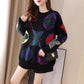 Men and Women Printed Pullover Sweater Students All-match Knit Sweater Shirt Unisex Knitwear Jumper College Style