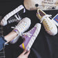 Canvas Shoes Women 2020 Spring and Aummer Women's Lace-up Casual Shoes Without Heel Half Support One Pedal Lazy Shoes