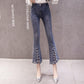 Fashion Women Flare Jeans Stretch High Waist Lifting Buttocks Wide Leg Denim Pants