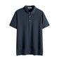 Men's   Shirt Quality Assurance Loose Short Sleeve T-Shirt Summer Hem Split Half Sleeve Lapel T-Shirt Clothes Men