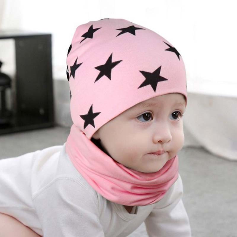 Autumn and Winter Baby Hood Double Cotton Hat Kids Hat Fashion Warm Hat Toddler Baby