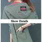 Reversible Windbreaker Women's Spring and Autumn Large Size Loose Mid-length Women's Raincoat