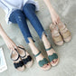 Roman Sandals Female Students Summer Wild Korean Version of The Word Buckle Flat Female Sandals Platform Platform Shoes