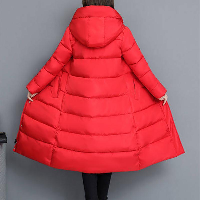 Long Parkas Down Coat Women Winter Jacket Windbreaker Hooded Slim Plus Size Parkas Coats Down Jackets