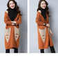 Knitwear Women's Mid-length Coat Trendy Sweater Cardigan Sweater Loose Shirt Large Size Wild