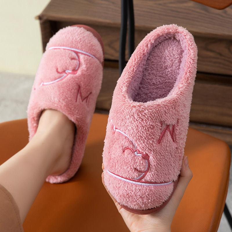 Warm Cotton Slippers Autumn and Winter Indoor Fashion Flat Shoes Leisure and Entertainment
