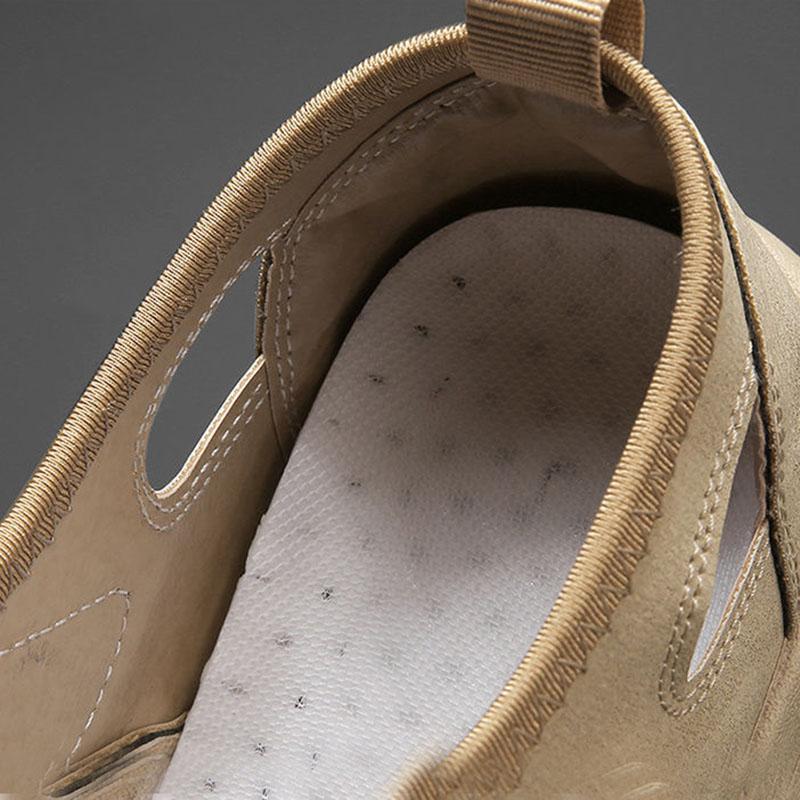 Summer Breathable Beach Mesh Sandals for Men's Outdoor Sports and Leisure Driving Hole Shoes