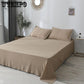 Bedding Sheets Comfortable Pure Color Washed Cotton Bed Linen Three-piece Double Bed Single Pillowcase Skin-friendly Bedding