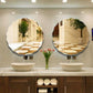 Irregularly Shaped Mirror Wall-mounted Bathroom Mirror Safe Explosion-proof Sleek Without Paddles