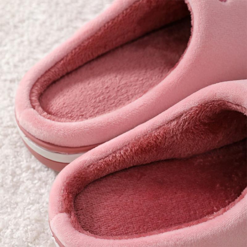 Men's Cotton Slippers Winter Non-slip Plus Velvet Thick-soled Indoor Warm Cotton Slippers