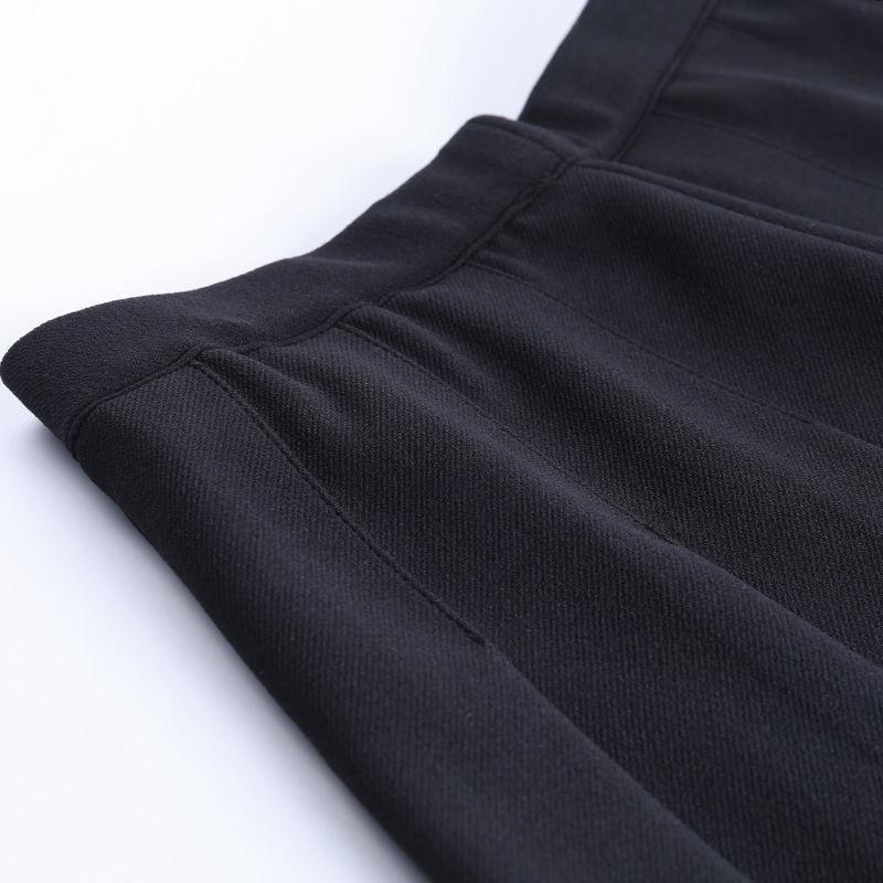 Gothic Cross Stitch Dress Punk Black Skirt Little Black Dress College Pleated Skirt