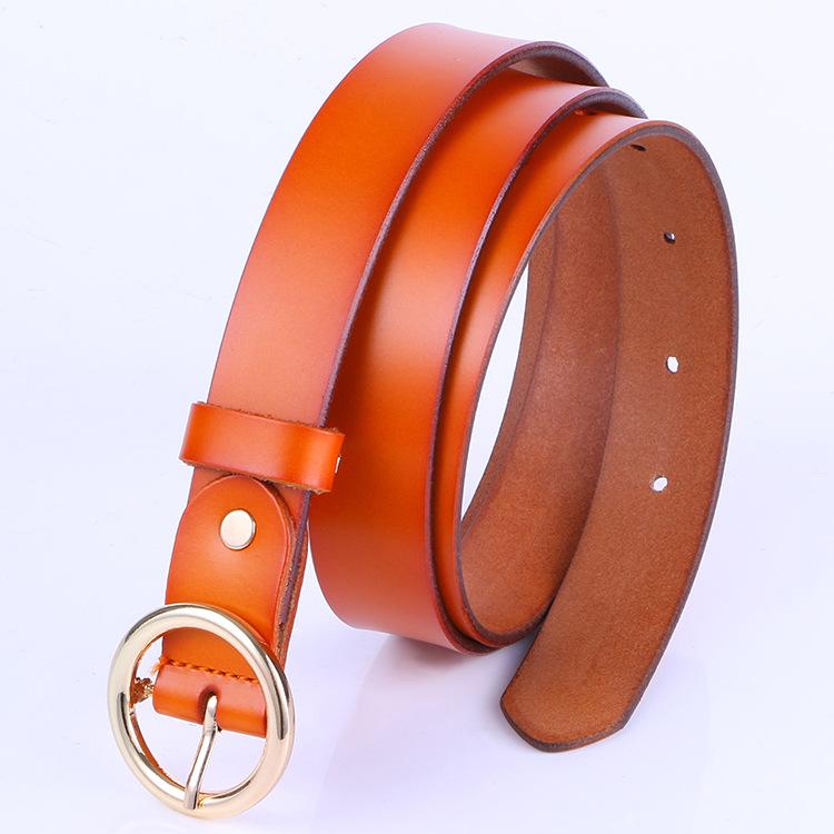 Belt Fashion Women Leather Alloy Pin Buckle Waist Strap Belt Slim Waistband