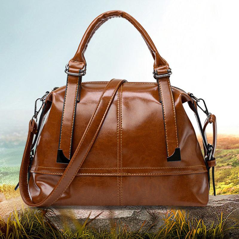 Cowhide Bag Soft Leather Handbag Fashion All-match Large-capacity One-shoulder Messenger Bag