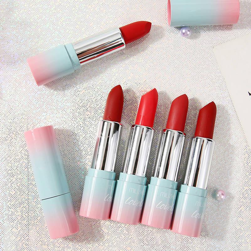 Little fairy lipstick set lasting moisturizing lip balm Do not fade red bean color net red