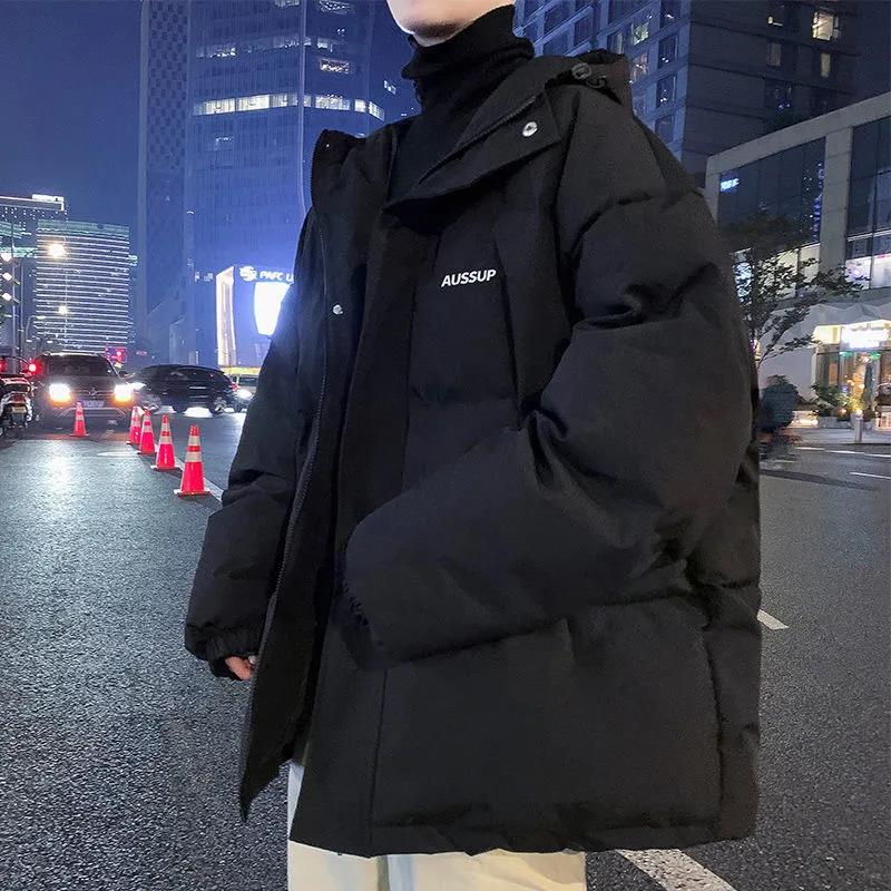 Autumn and Winter Cotton Clothes Men's Clothing Trend Thicken Bread Clothes Anti-season Warm Jacket Lovers Padded Jacket