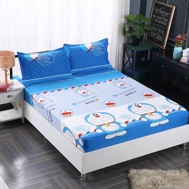 Mattress Cover Printed Non-slip Fit Sheet Queen Size Bed Mattress Cover Dust Cover