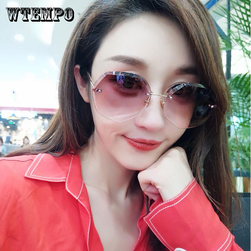 WTEMPO Sunglasses Fashion Ladies Retro Sunglasses Trend Versatile Sunglasses