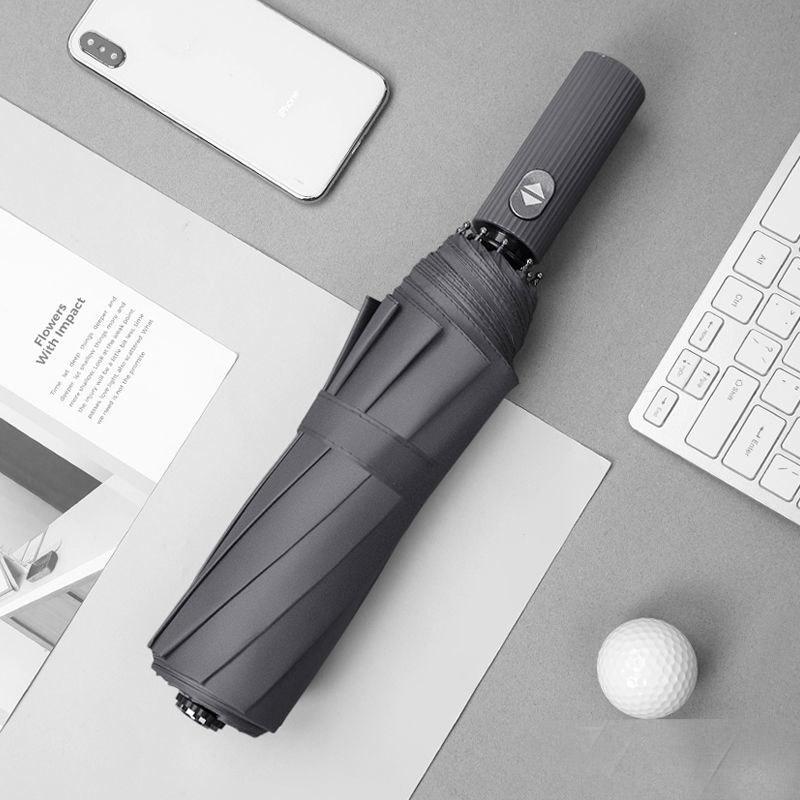 Ten-bone Umbrella Folding Automatic Sunshade Male Large Double Anti-ultraviolet Dual-use Sunny and Rainy Student Craft Umbrella
