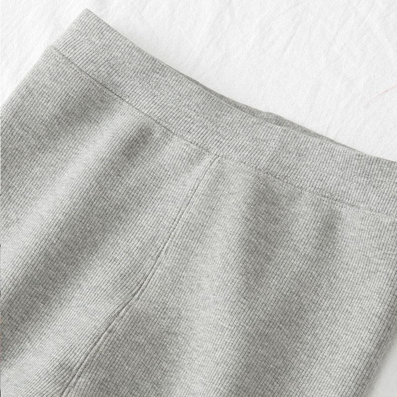 Girls' Leggings Spring and Autumn Outer Wear High-waist Threaded Trousers Stretch Pants Casual Pants