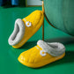 Autumn and Winter Men's and Women's Cotton Slippers Indoor Non-slip Soft-soled Shoes Warm Simple Plush Cotton Shoes