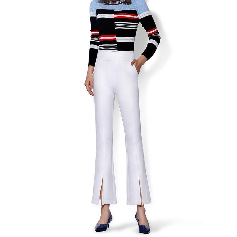 Micro Flared Pants Nine Points Plus Velvet Loose Slimming Wide-leg Pants High-waist Casual Pants