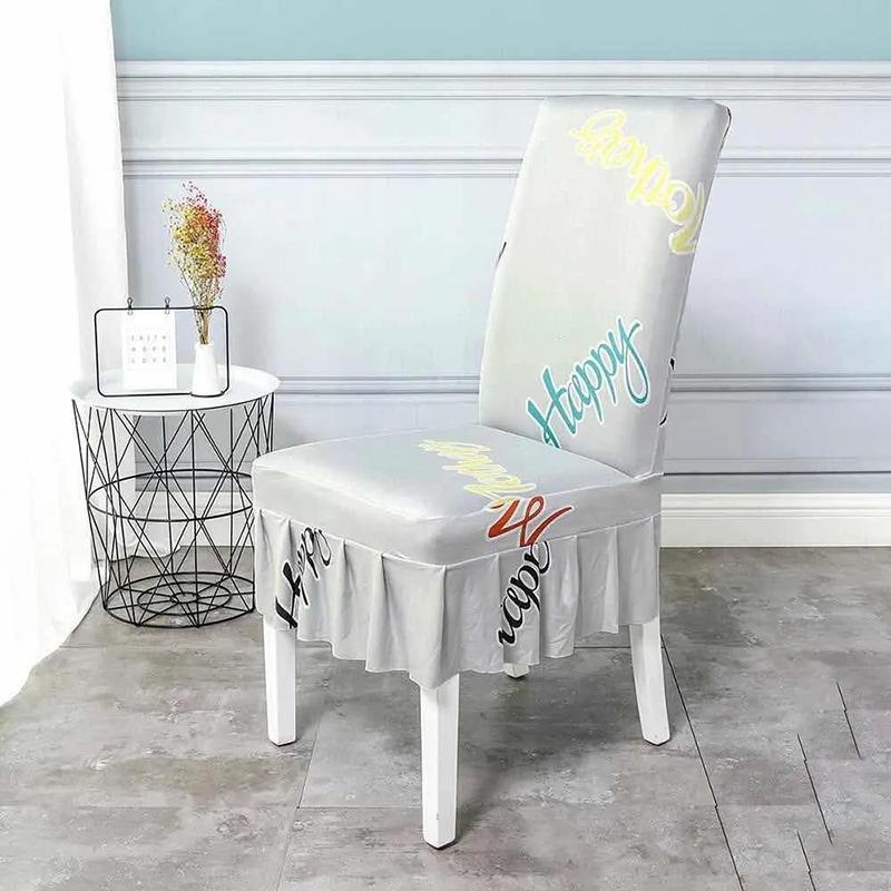 Chair Cover Universal Backrest Cover Stool Seat Fabric Home Dining Chair Cushion Cover Elastic One-piece Chair Cover