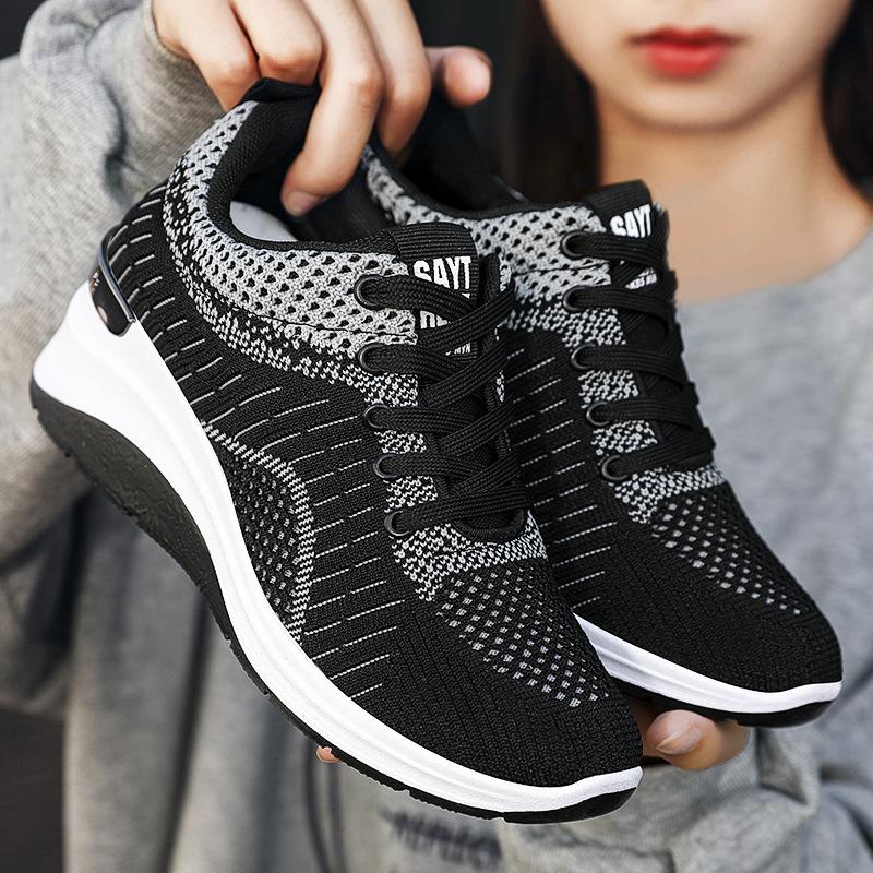 Women's Casual Shoes Mesh Breathable Running Shoes Gym Sports Shoes Outdoor Comfortable Fitness Coach Sports Light Walking Jogging Shoes