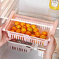 4Pcs Refrigerator Storage Basket Box Fresh-keeping Retractable Egg Storage Basket Drawer Pull-out Multifunctional Fruit Basket Hanging Artifact